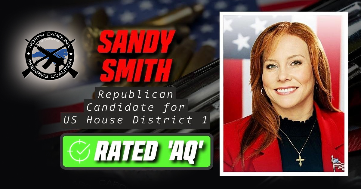 Sandy Smith Earns Top Rating From North Carolina Firearms Coalition