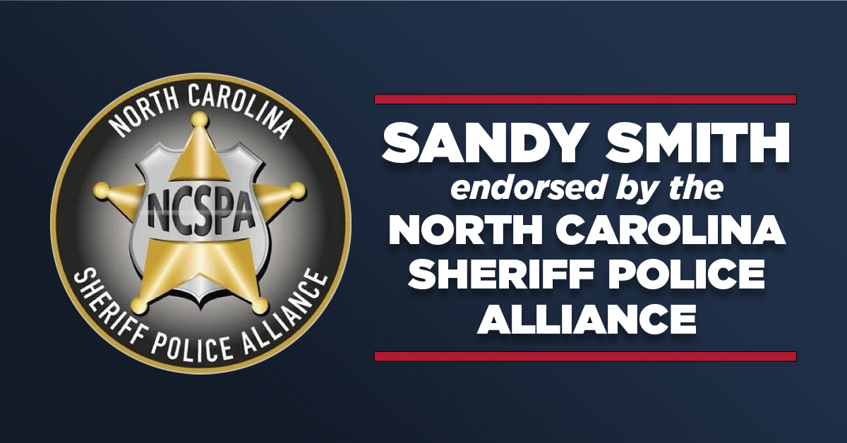 Sandy Smith Endorsed By The North Carolina Sheriff Police Alliance Sandy Smith for Congress